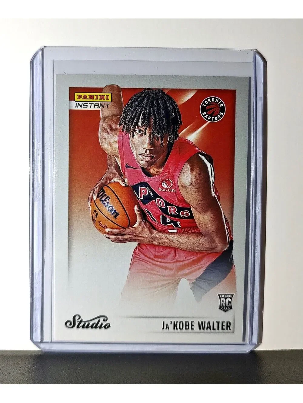 Ja'Kobe Walter 2024-25 Panini NBA Studio #24 Rookie Card Toronto Raptors 1/275